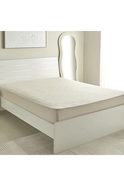 Home Box Hamilton Satin Stripe Queen Fitted Sheet 150x200+36 cm