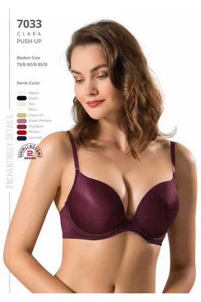 Le Jardin 7033 Μέγεθος 2 Micro Cabrio Magic Bra Plum