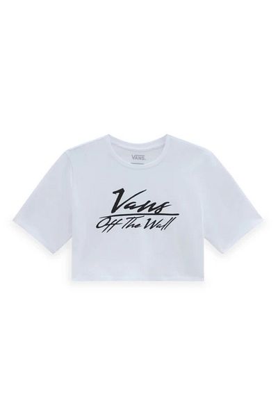 Vans Tricou Vans Go Anyplace Crew Crop I alb pentru femei