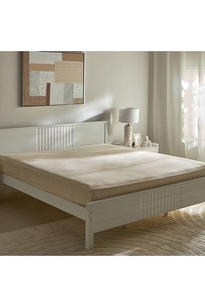 Home Box Matrix Coral King Fitted Sheet 180x200+20 cm