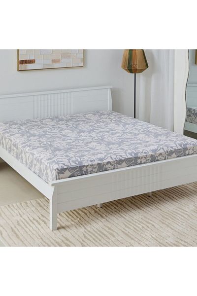 Home Box Aurora Heya Printed Cotton Queen Fitted Sheet 150x200+33 cm