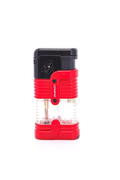 Parmida 3 Torch Pürmüz Kırmızı-Siyah Puro Çakmağı