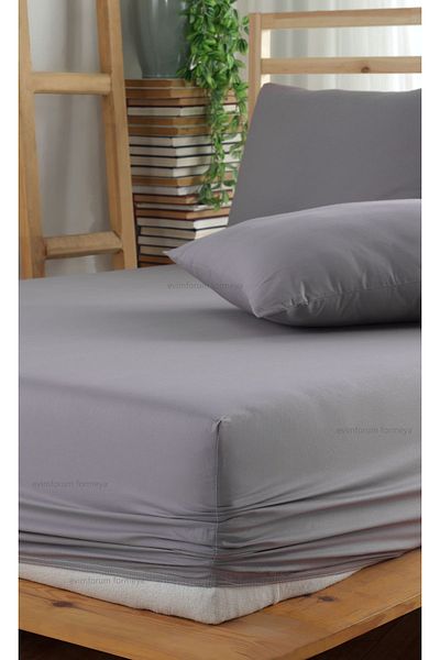 Formeya Spannbettlaken-Set, 100 % Baumwolle (mit Kissenbezug), Ranforce-Stoff