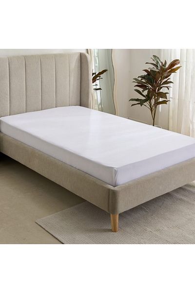 Home Box Purely-percale 300TC Double Fitted Sheet 140x200+40 cm