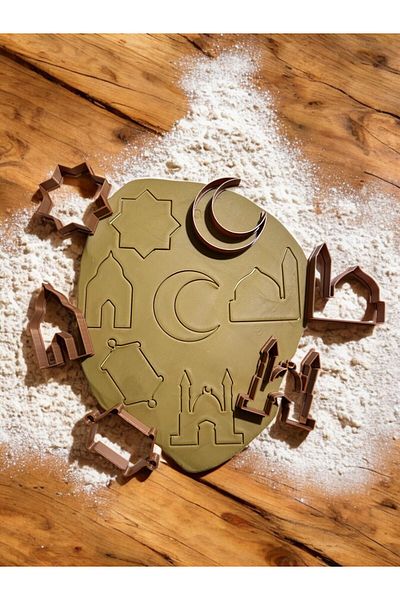 Home Ramadan Cookie Mold Set - 6 Pieces - Mosque Cookie Mold