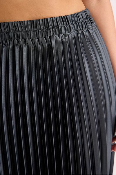 Vitrin Fusta din satin plisată cu talie elastică