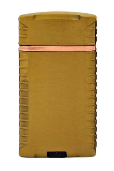 PremiumQuality Gold Çift Torch Pürmüz Metal Puro Çakmağı