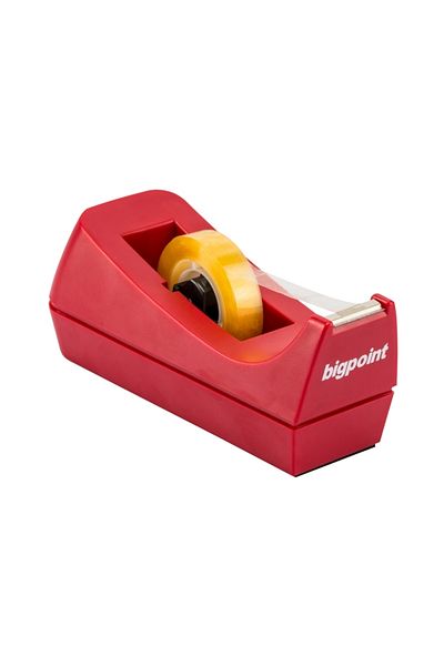 Bigpoint |   Tape Cutting Machine, 33 Mt, Medium Size, Red, Compatible with 12-19 mm Tapes