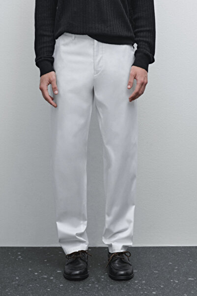 Massimo Dutti Pamuklu slim fit pantolon