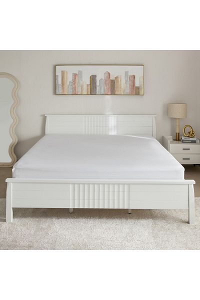 Home Box Essential Solid Cotton King Fitted Sheet