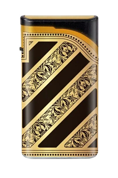 PremiumQuality Gold - Siyah Tek Torch Pürmüz Plastik Puro Çakmağı