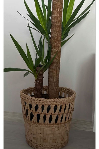 e&e süs dükkanı Özel tasarım hasır saksı sepet modeli