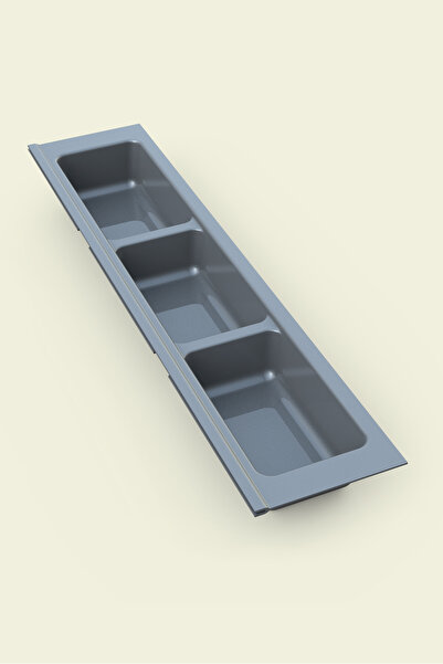 tify Kitchen Drawer Cutlery, Anthracite Three Compartment Module 11cm X 48cm