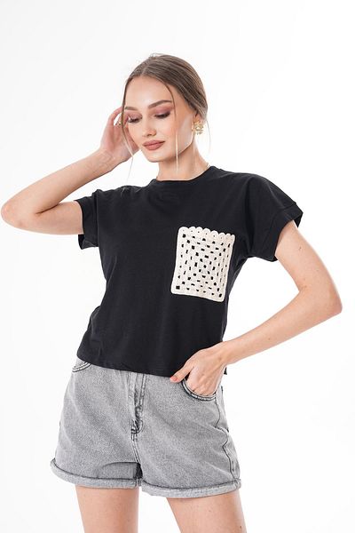 ŞİMAL Tricou de damă cu buzunar din dantelă 250047   -