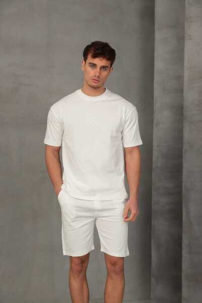 FRANCO RENZO Комплект чоловічих шортів з білою вишивкою