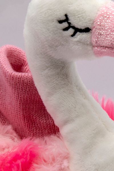 Twigy Pink Swan Model Children's Slippers - Animal