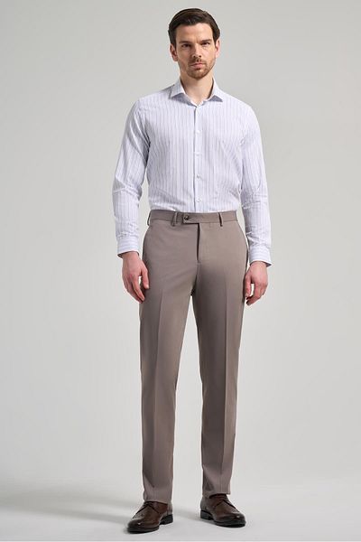 İmza Γαλακτοκαφέ Stretchy Side Pocket Comfort Fit Classic Παντελόνι 1003250159