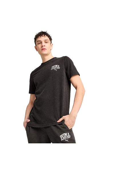Puma Class Ανδρικό μπλουζάκι σε μαύρο casual στυλ 68464001