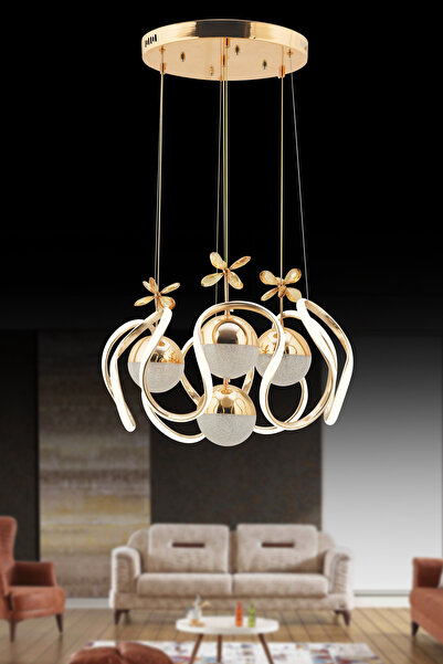 SEBA AYDINLATMA DRON GOLD 4LÜ ŞEKER Kumandalı ve Dimerli (Beyaz, Sarı, Gün Iş...