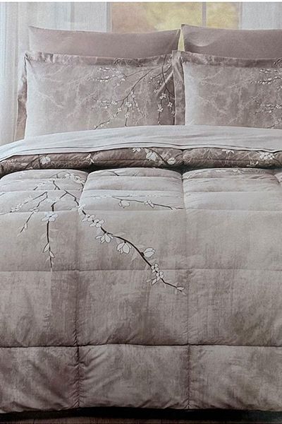 Özdilek Özdi̇lek Sleeping Set Rf Ck Beige White Sakura (B)