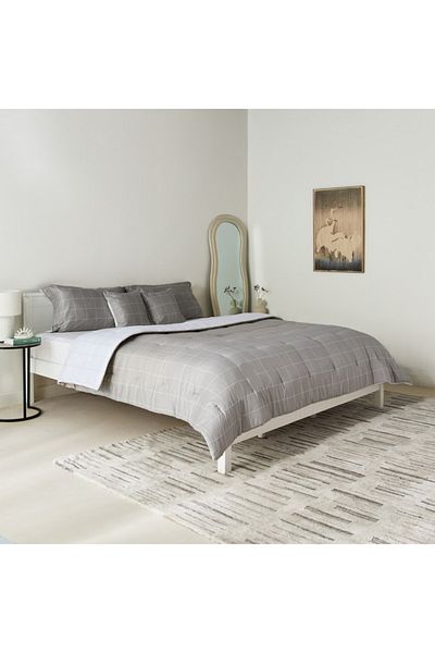 Home Box Lavish Blokify 5-Piece Printed Cotton King Comforter Set 220X240 cm