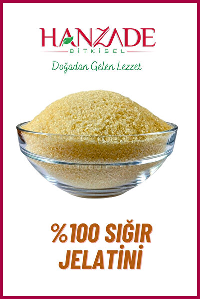 Hanzade Bitkisel Toz Jelatin 250 Gr %100 Saf Sığır Jelatini 240 Bloom