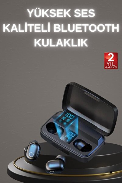 UCUZTEKNO Yeni Nesil TWS Kablosuz Kulaklık Güçlü Batarya Yüksek Kalite Blueto...