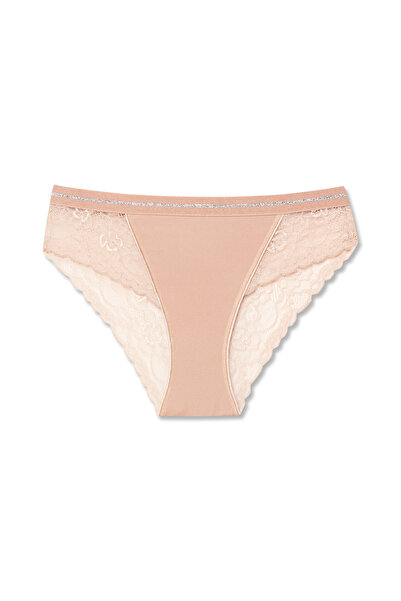 HNX 4-пари Інтерлок з мереживною обробкою, еластичний пояс, жіночі трусики