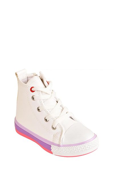 MODAONN Pantofi sport unisex pentru copii, cu fermoar, cu talpă anatomică ușoară