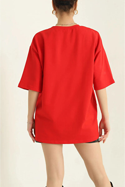 Wish BF Nova sezona Oversize kroj majica sa dva konca