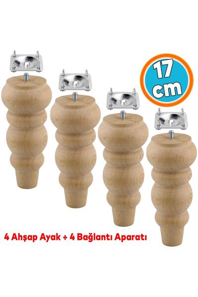 NZB Mobilya Koltuk Kanepe Berjer Ayağı Yükseltici Ayakları M8 Civata 4 ADET A...