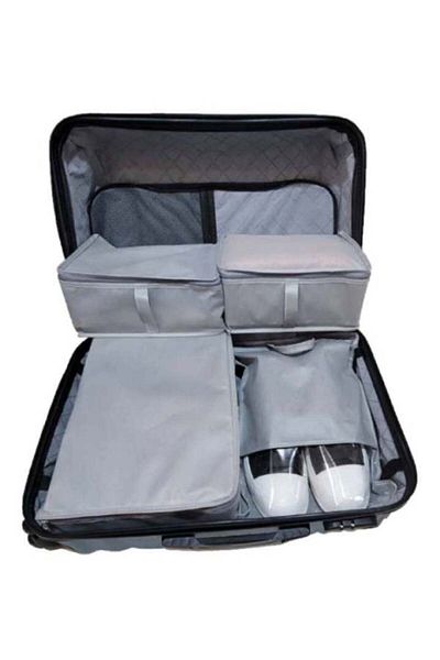 DEMİROĞLU EV TEKSTİL Four Pieces Suitcase Organizer Hospital Exit Suitcase Organizer