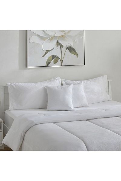 Home Box Opulent Luxe 5-Piece Khadi Print Cotton Jacquard King Duvet Comforter Set 220x240 cm