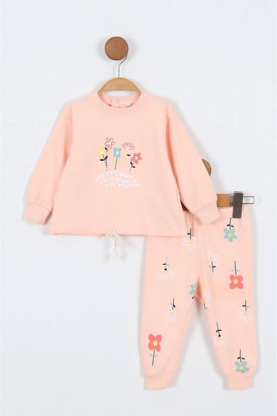 bakyaa Baby Girl Wild Flowers Floral Printed Bottom Top Set