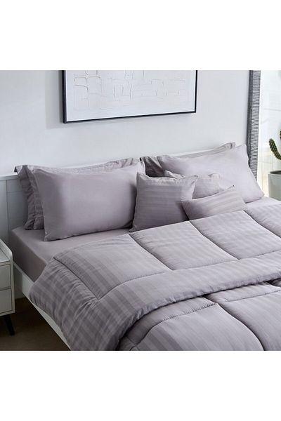 Home Box Hamilton 9-Piece BIAB Cotton Super King Comforter Set