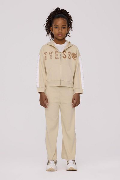 Tyess Top de trening bej pentru fete BG Store