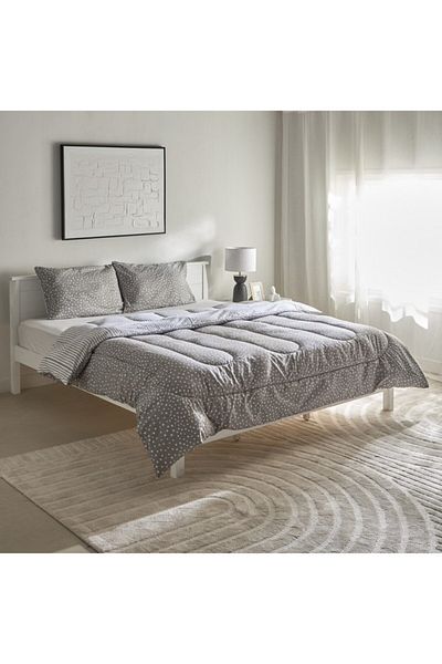 Home Box Ontario Clove 3-Piece Printed Microfiber King Comforter Set 220x240 cm