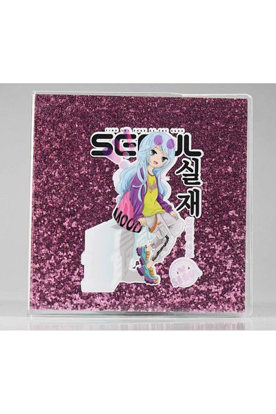 4nio Caiet mic de SEOULĂ ROZ SILVERY