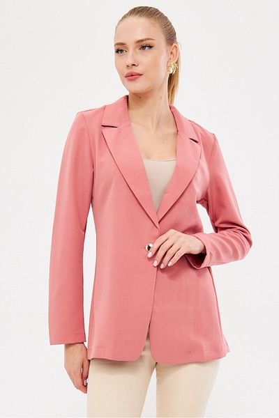 armonika Women's Pink Single Button Jacket Arm-23y001047