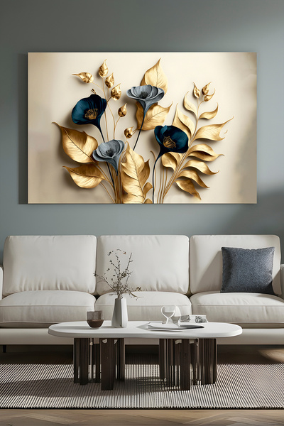 hediye kapında Canniff Style Flower Dekoratif Kanvas Tablo