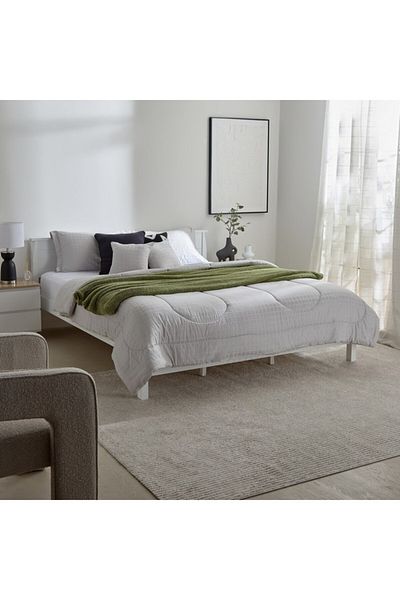 Home Box Opulent Luxe 5-Piece Solid Cotton Dobby King Comforter Set 220x240 cm