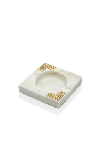 SETABIANCA Evza Marble Gold Processing Τετράγωνο Τασάκι 12*12*2 εκ