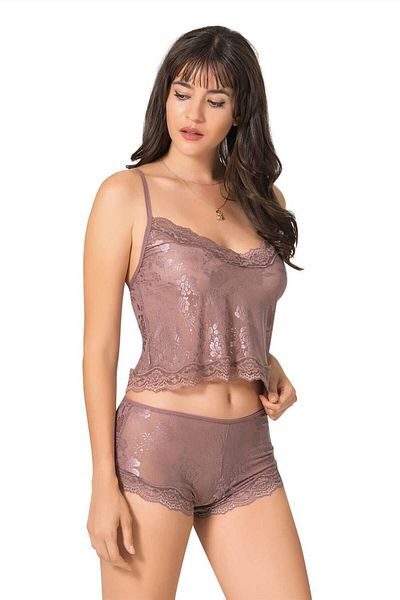 PRIMODA   Σετ σορτς Jacquard Babydoll 9050
