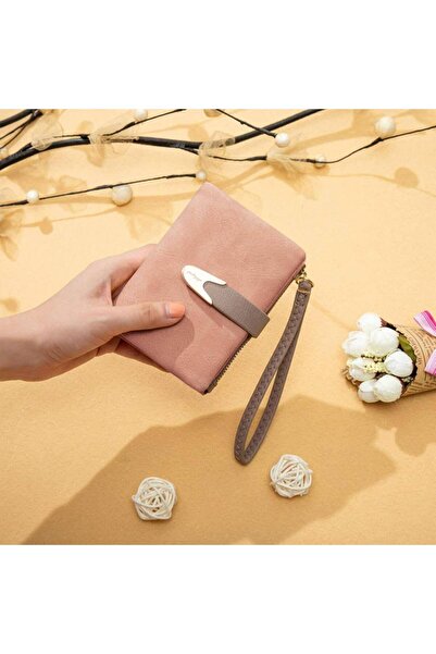 rinkadoll Küçük boy kaliteli süet deri yumuşak pratik cüzdan