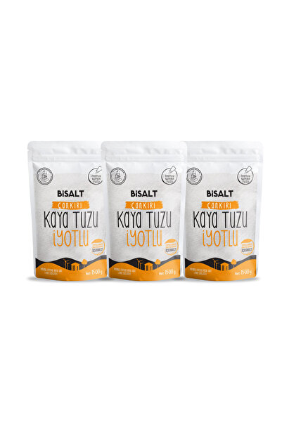 Bisalt Çankırı Kaya Tuzu Ince Iyotlu 3 X 1500 G (3'LÜ AVANTAJ PAKETİ)