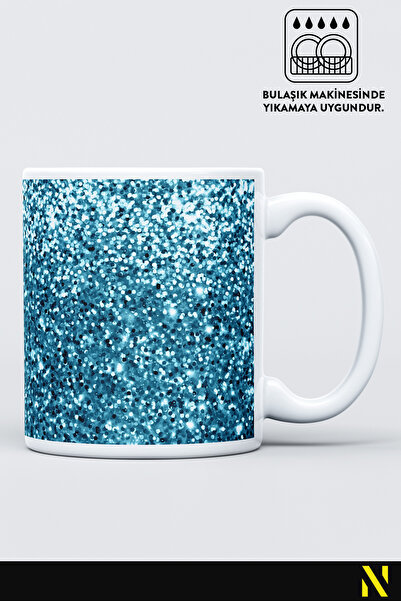 nilizma Glitter Patterned Porcelain Mug – 330 ml Mug |   Stylish and Durable Design