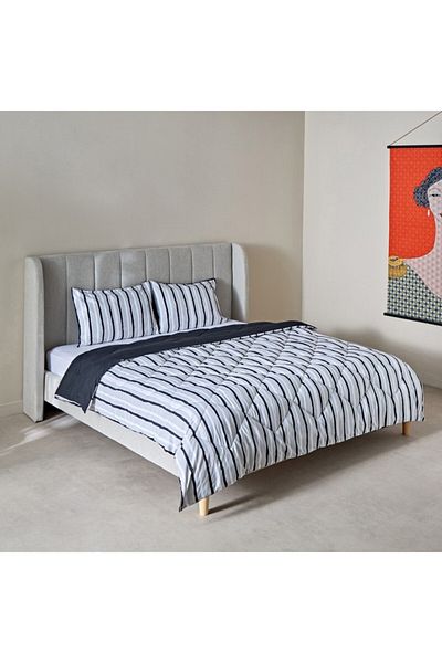 Home Box Madrid Akaa 3-Piece Microfiber King Reversible Comforter Set 220x240 cm