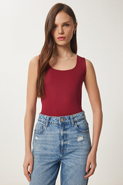 Lovelyİstanbul Μπλούζα Claret Red Sandy Tank Top - LAN0029