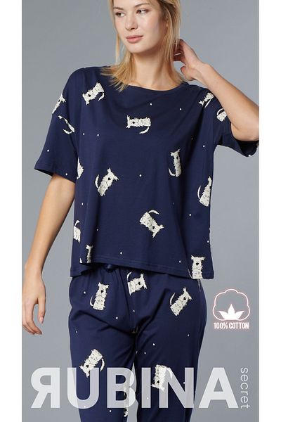 Rubina Secret Σετ γυναικείες πιτζάμες από 100% βαμβάκι - Oversize 4 εποχές [2025- ΑΝΟΙΞΗ]