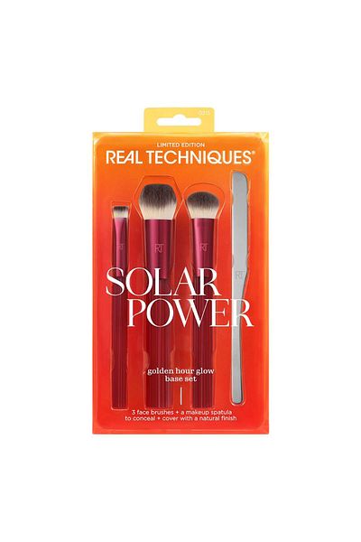 Real Techniques Rt- 021561   Solar Power Golden Hour Limited Edition Makeup Brush Set